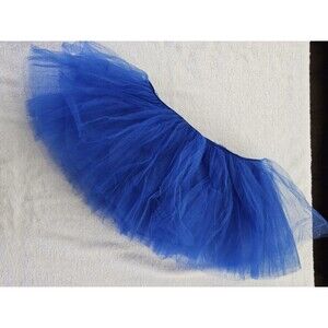 Blue Layered Tulle Tutu Halloween Costume Party Princess Skirt Girls Dress Up
